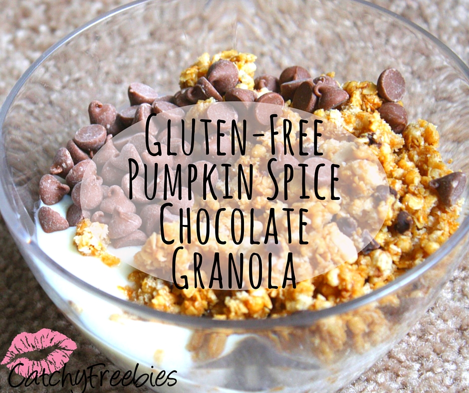 glutenfree dairyfree pumpkin spice chocolate granola fb