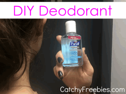 purell sample hand sanitizer hacks diy deodorant catchyfreebies