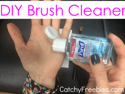 purell sample hand sanitizer hacks diy makeup brush cleaner catchyfreebies