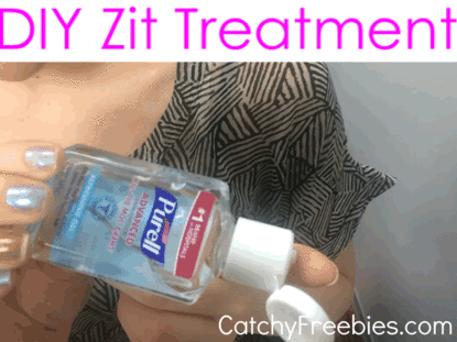 purell sample hand sanitizer hacks diy zit treatment pimple treatment catchyfreebies