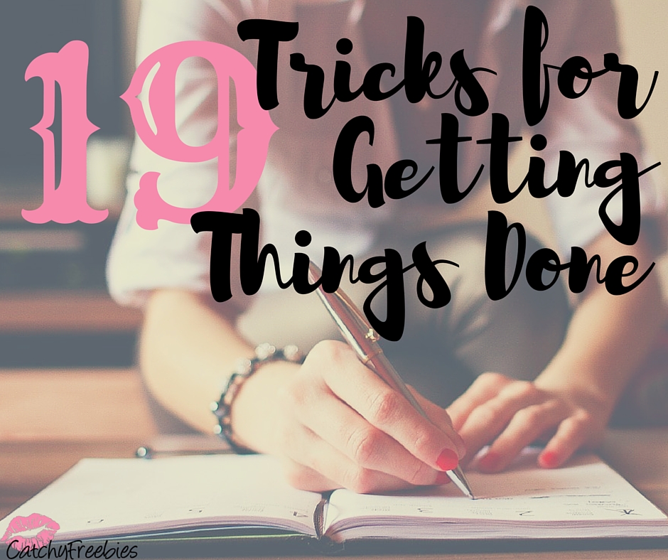 tricks for getting things done no procrastinating catchyfreebies tips life hacks fb
