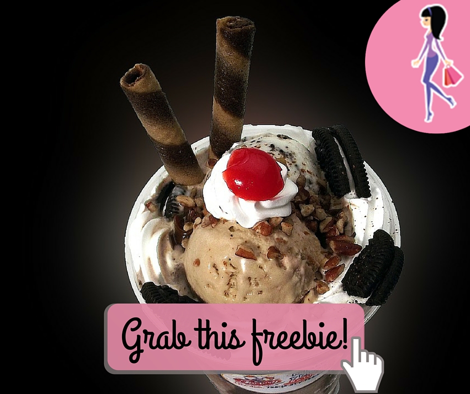 Catchy freebie template sundae