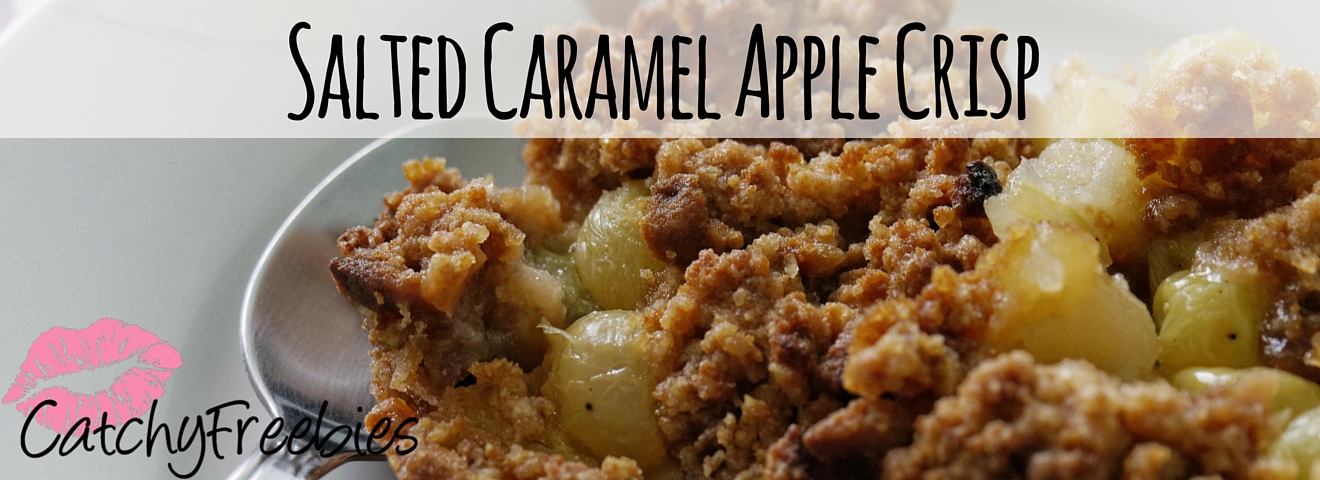 Salted Caramel Apple Crisp