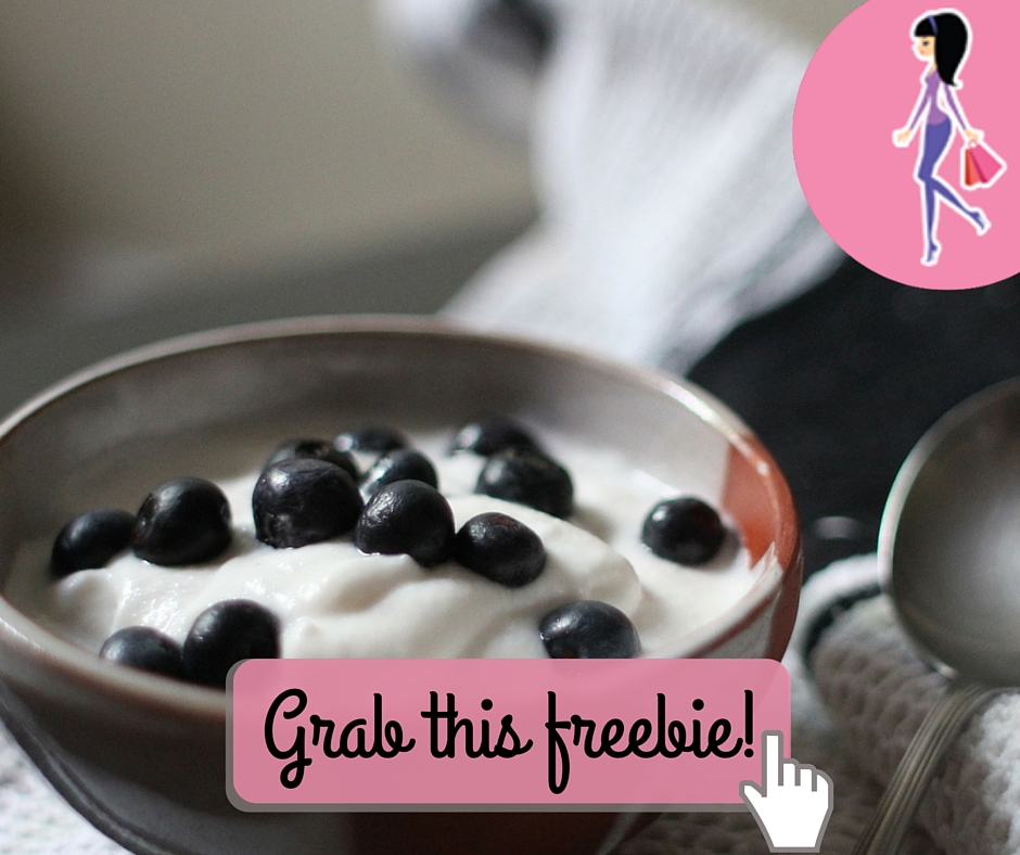 Catchy freebie template yogurt bowl