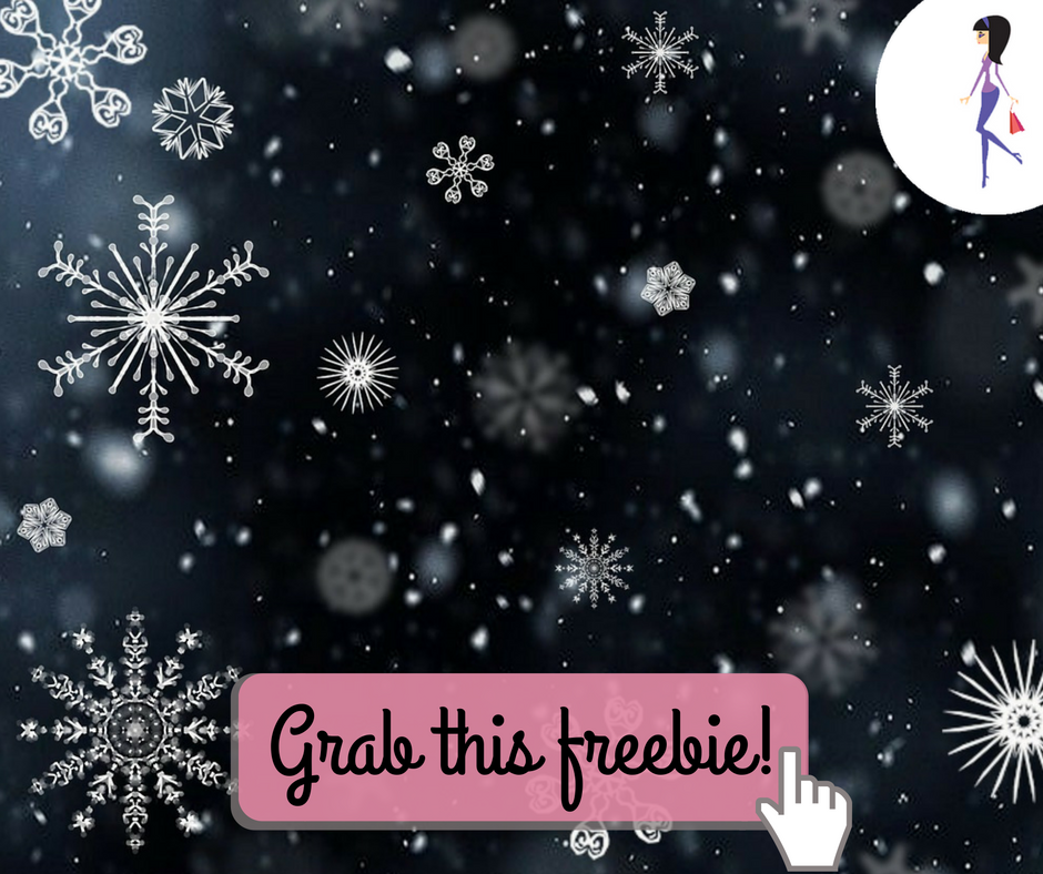 Free Snowflake Ballerina Template -CatchyFreebies